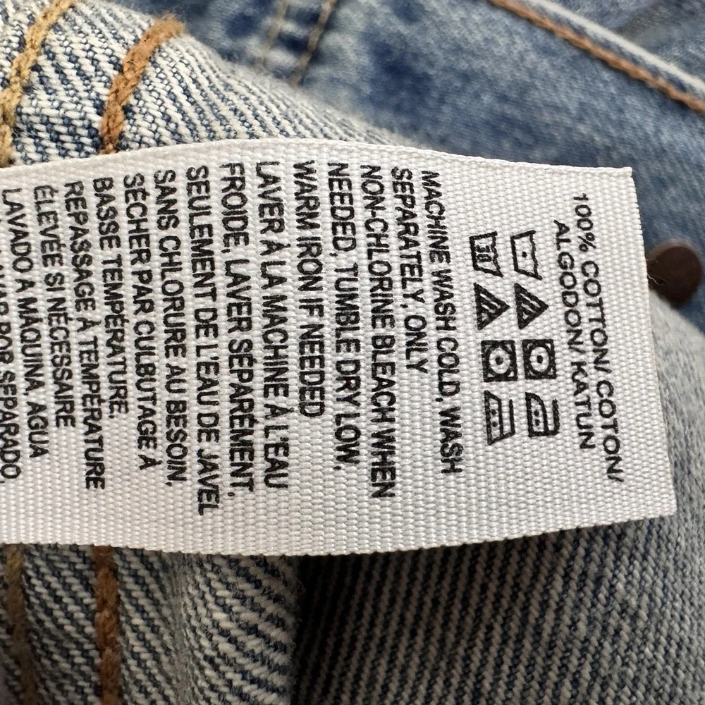 Lucky Brand Denim Trucker Jacket Mens Large Blue Jean Lakewood